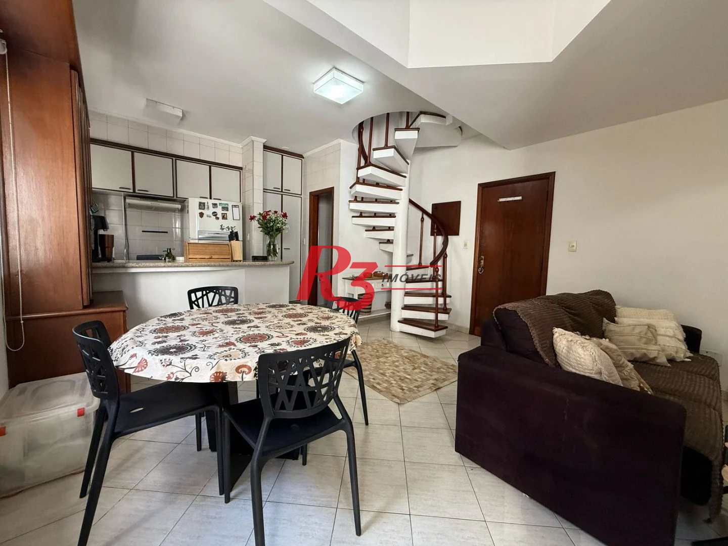 Apartamento Duplex com 1 dormitório à venda, 83 m² por R$ 480.000,00 - Ponta da Praia - Santos/SP