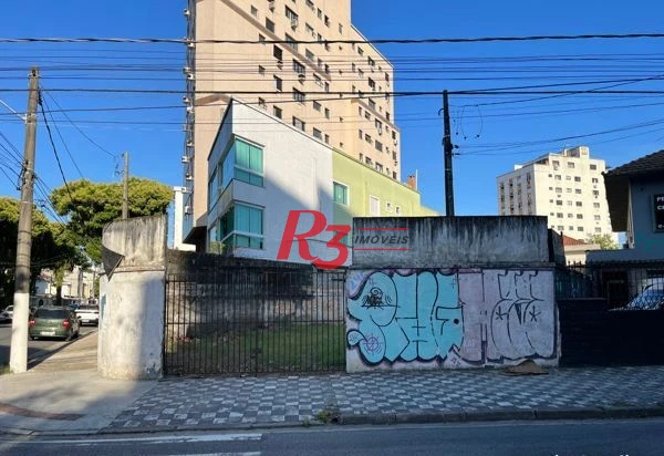 Terreno para alugar, 405 m² por R$ 15.000,00/mês - Aparecida - Santos/SP