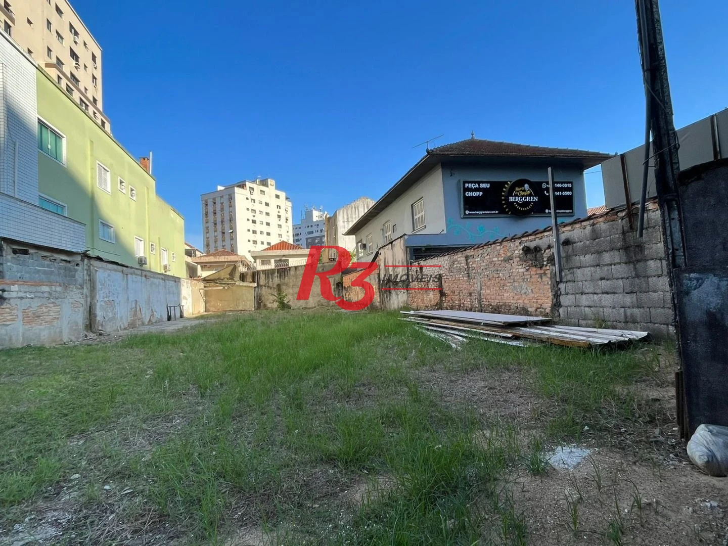 Terreno para alugar, 405 m² por R$ 15.000,00/mês - Aparecida - Santos/SP