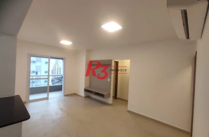 Apartamento com 2 dormitórios para alugar, 74 m² por R$ 5.003,00/mês - Boqueirão - Santos/SP