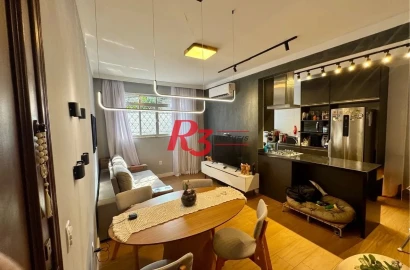 Apartamento com 2 dormitórios à venda, 69 m² por R$ 410.000,00 - Campo Grande - Santos/SP