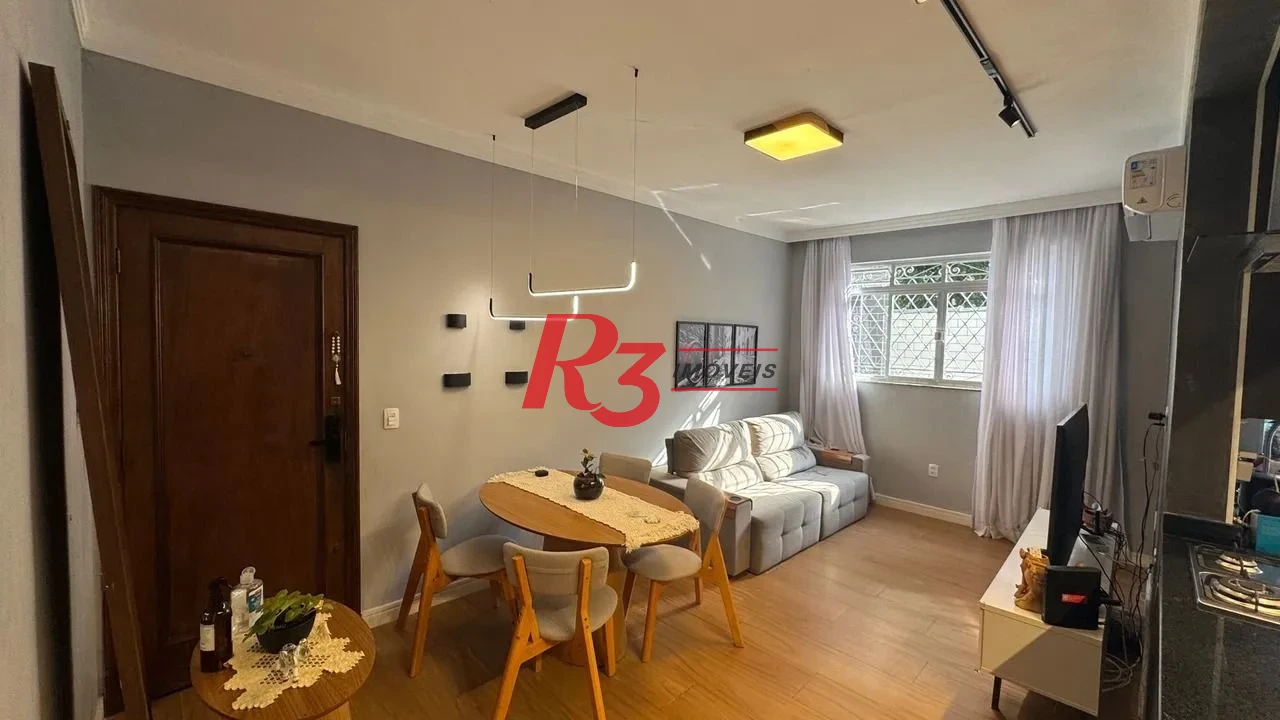 Apartamento com 2 dormitórios à venda, 69 m² por R$ 410.000,00 - Campo Grande - Santos/SP