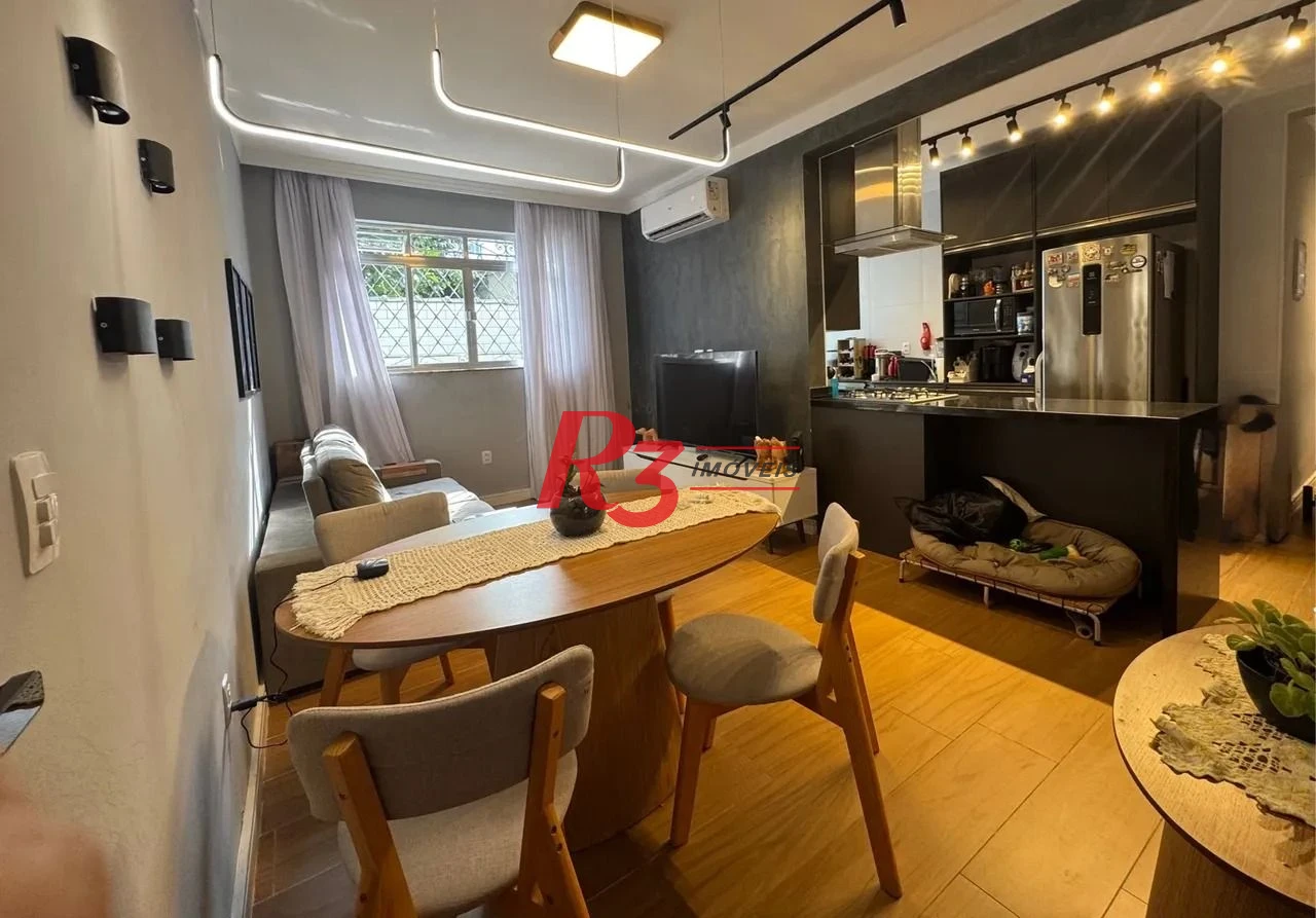 Apartamento com 2 dormitórios à venda, 69 m² por R$ 410.000,00 - Campo Grande - Santos/SP
