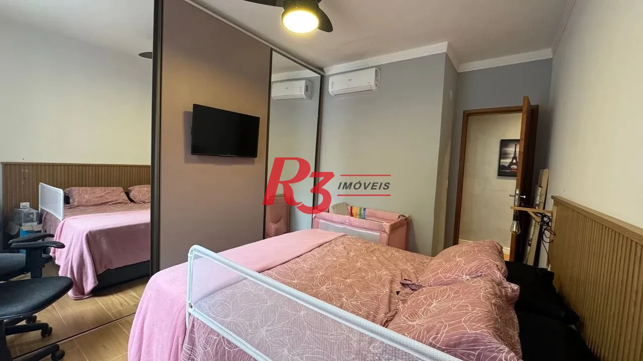 Apartamento com 2 dormitórios à venda, 69 m² por R$ 410.000,00 - Campo Grande - Santos/SP