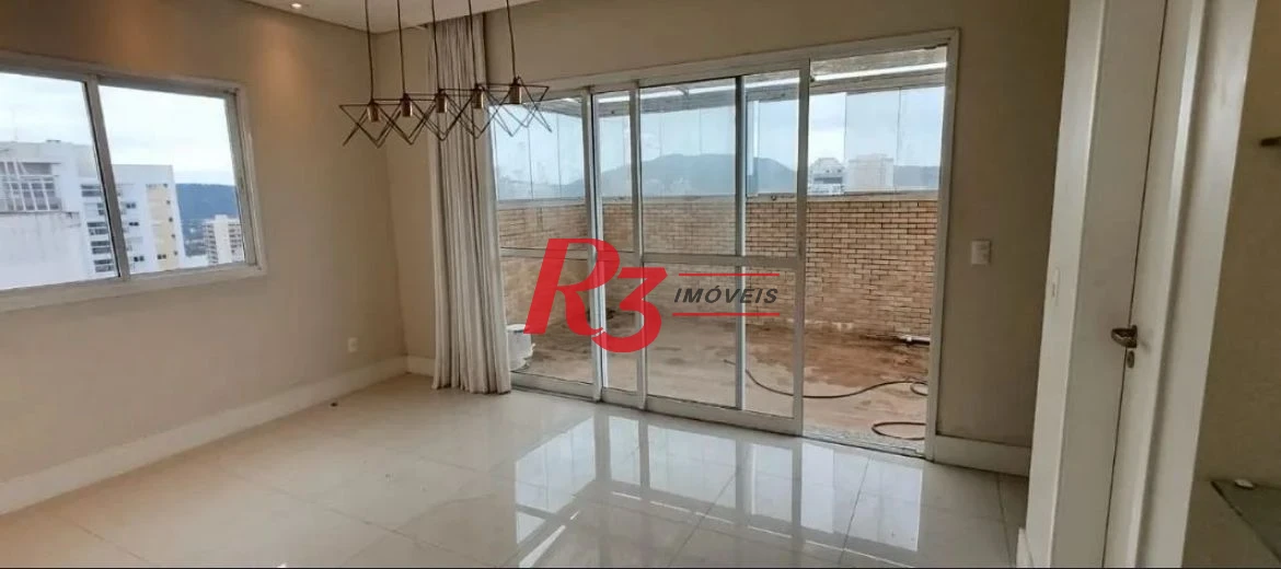 Cobertura com 3 dormitórios à venda, 189 m² por R$ 2.300.000,00 - Ponta da Praia - Santos/SP