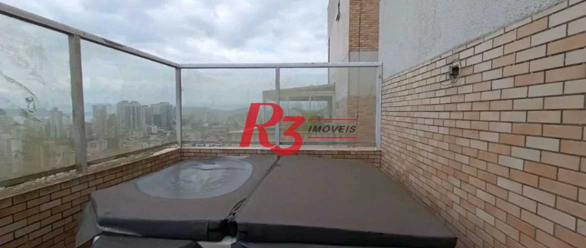 Cobertura com 3 dormitórios à venda, 189 m² por R$ 2.300.000,00 - Ponta da Praia - Santos/SP