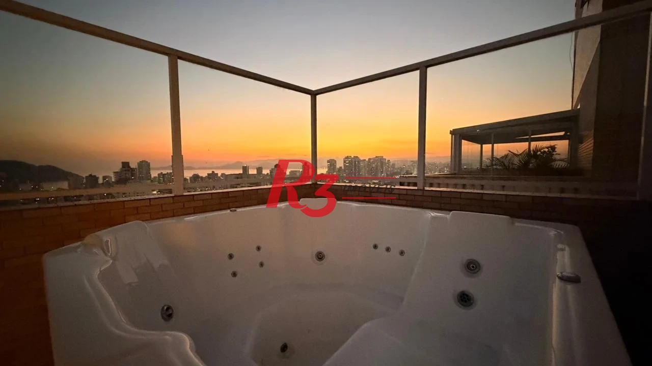 Cobertura com 3 dormitórios à venda, 189 m² por R$ 2.390.000,00 - Ponta da Praia - Santos/SP