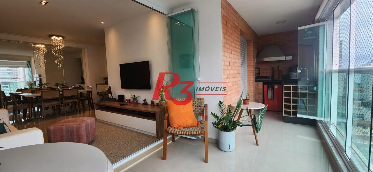 Apartamento com 2 dormitórios para alugar, 119 m² por R$ 13.455,00/mês - Embaré - Santos/SP
