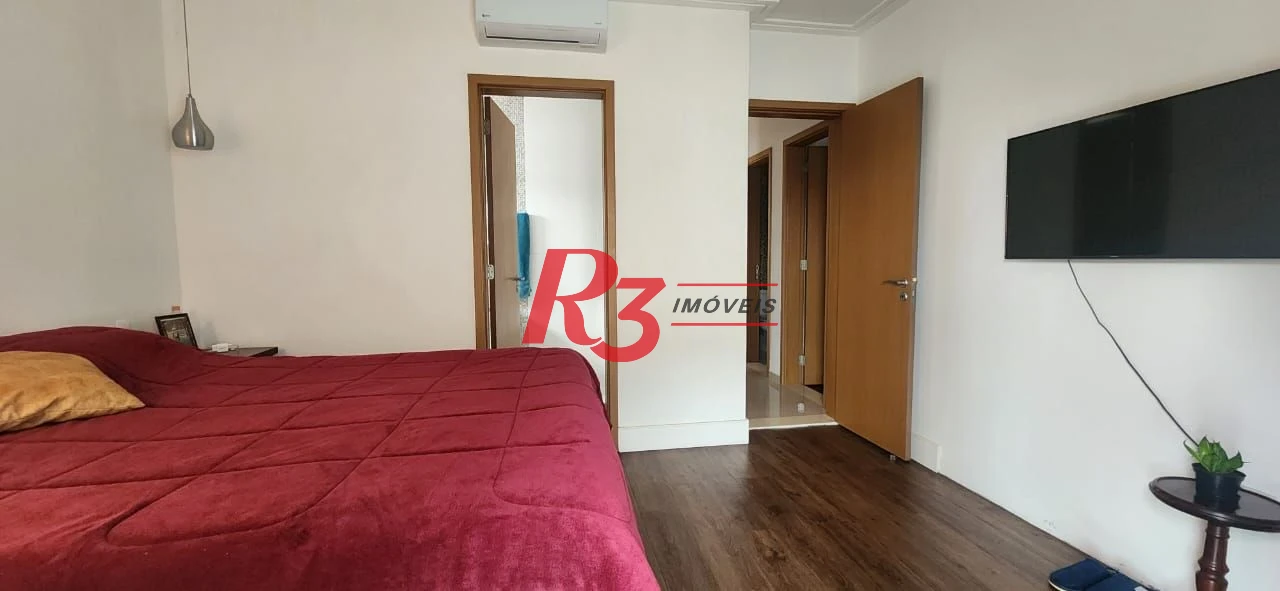 Apartamento com 2 dormitórios para alugar, 119 m² por R$ 13.455,00/mês - Embaré - Santos/SP