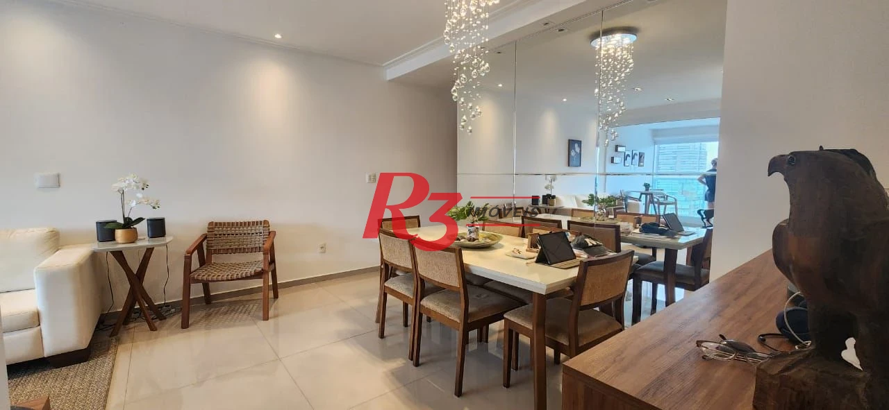 Apartamento com 2 dormitórios para alugar, 119 m² por R$ 13.455,00/mês - Embaré - Santos/SP