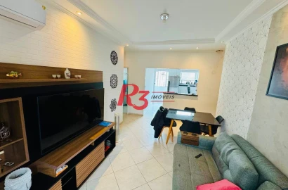 Apartamento com 2 dormitórios à venda, 70 m² por R$ 375.000,00 - Embaré - Santos/SP