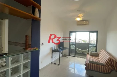Apartamento com 1 dormitório à venda, 59 m² por R$ 520.000,00 - Embaré - Santos/SP