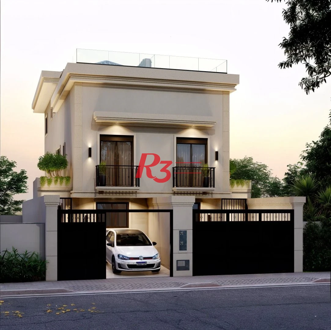 Casa com 3 dormitórios à venda, NOVA, 156 m² por R$ 1.800.000 - Boqueirão - Santos/SP