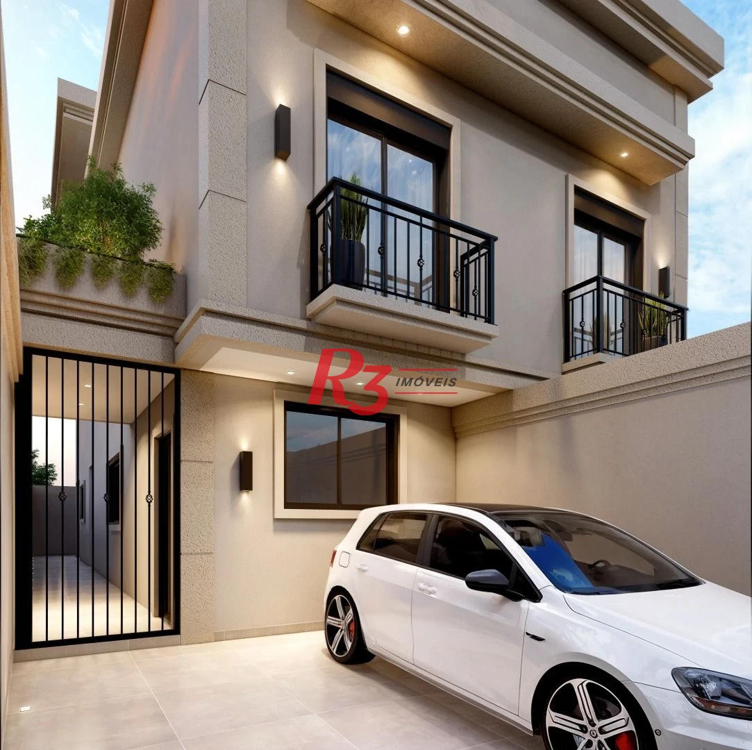 Casa com 3 dormitórios à venda, NOVA, 156 m² por R$ 1.800.000 - Boqueirão - Santos/SP