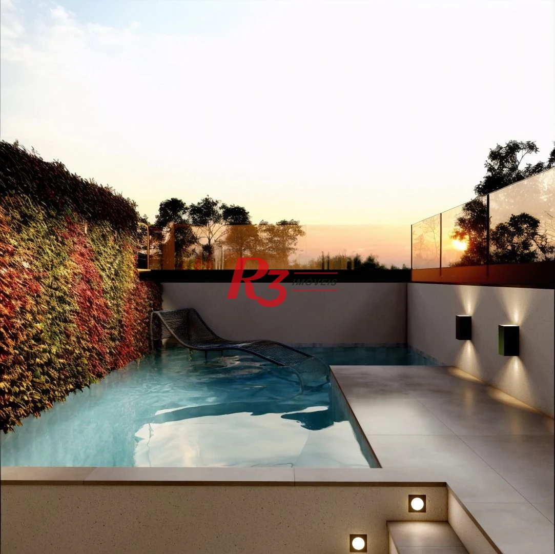 Casa com 3 dormitórios à venda, NOVA, 156 m² por R$ 1.800.000 - Boqueirão - Santos/SP