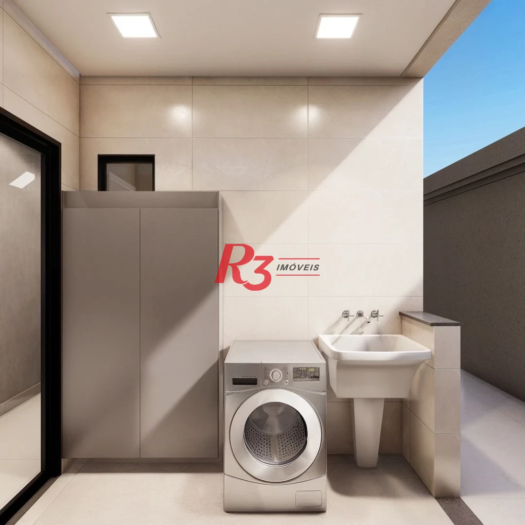Casa com 3 dormitórios à venda, NOVA, 156 m² por R$ 1.800.000 - Boqueirão - Santos/SP