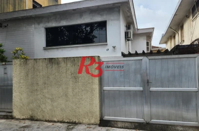Sobrado com 3 dormitórios à venda, 330 m² por R$ 3.300.000,00 - Aparecida - Santos/SP