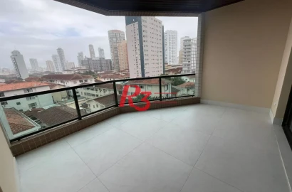 Apartamento com 3 dormitórios à venda, 162 m² por R$ 1.500.000,00 - Boqueirão - Santos/SP