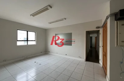 Sala para alugar, 90 m² por R$ 4.500,00 - Gonzaga - Santos/SP