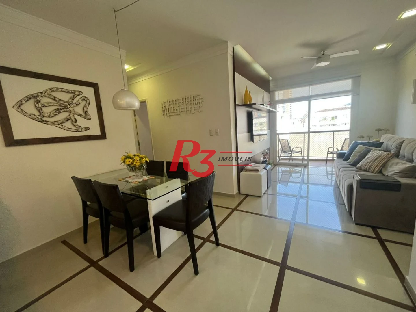 Apartamento com 3 dormitórios à venda, 80 m² por R$ 490.000,00 - Balneário Cidade Atlântica - Guarujá/SP