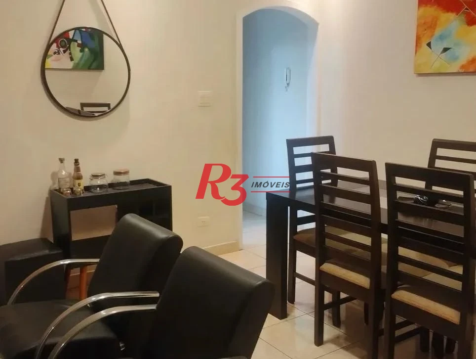 Apartamento com 2 dormitórios à venda, 63 m² por R$ 350.000,00 - Macuco - Santos/SP