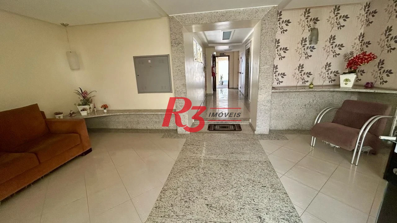 Apartamento com 2 dormitórios à venda, 90 m² por R$ 750.000,00 - Embaré - Santos/SP
