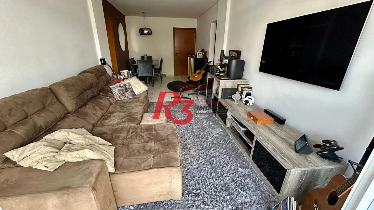 Apartamento com 2 dormitórios à venda, 90 m² por R$ 750.000,00 - Embaré - Santos/SP