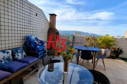 Apartamento com 3 dormitórios à venda, 142 m² por R$ 860.000,00 - Aparecida - Santos/SP