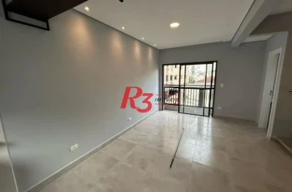 Village com 2 dormitórios para alugar, 116 m² por R$ 5.000,02/mês - Marapé - Santos/SP