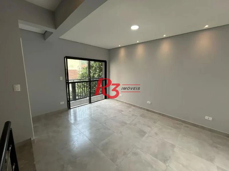 Village com 2 dormitórios para alugar, 116 m² por R$ 5.000,02/mês - Marapé - Santos/SP