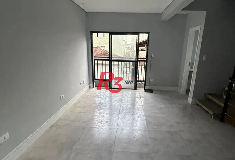 Village com 2 dormitórios para alugar, 116 m² por R$ 5.000,02/mês - Marapé - Santos/SP