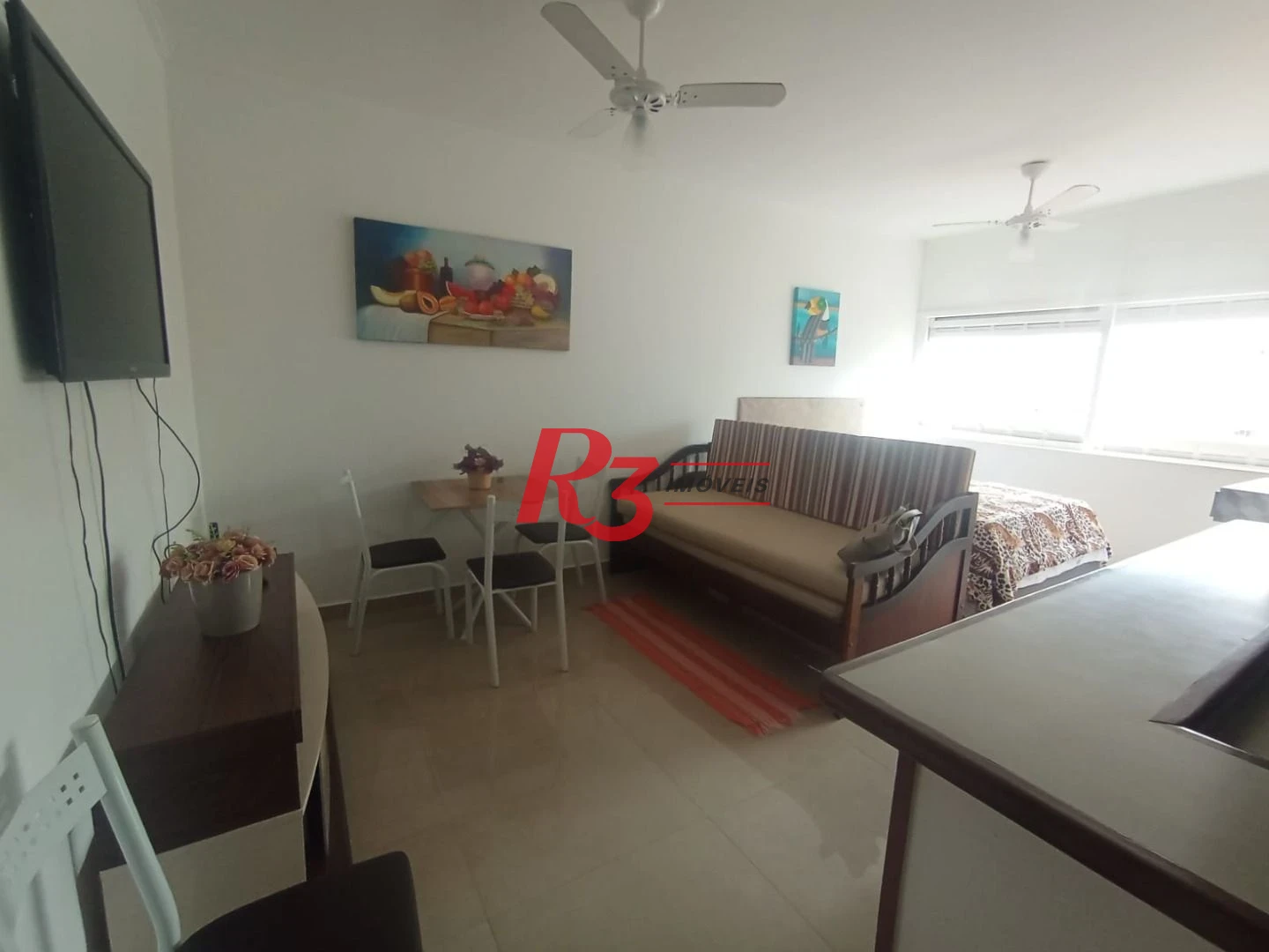 Kitnet, 36 m² - venda por R$ 330.000,00 ou aluguel por R$ 3.000,00/mês - Gonzaga - Santos/SP