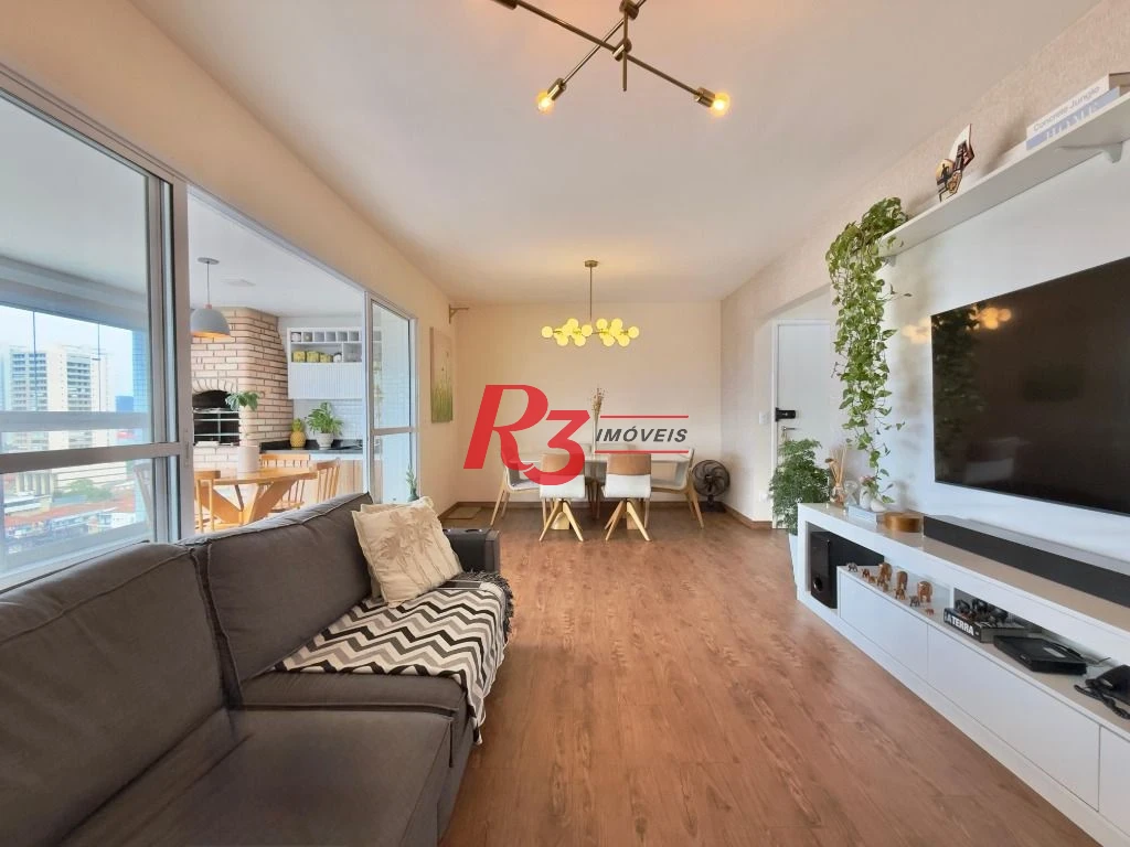 Apartamento com 3 dormitórios à venda, 111 m² por R$ 1.200.000,00 - Ponta da Praia - Santos/SP