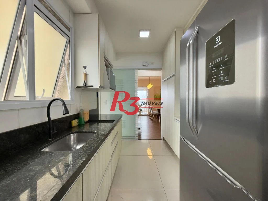 Apartamento com 3 dormitórios à venda, 111 m² por R$ 1.200.000,00 - Ponta da Praia - Santos/SP