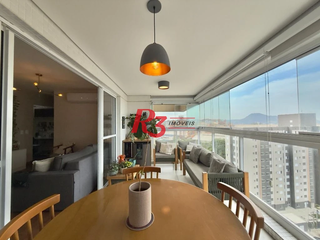 Apartamento com 3 dormitórios à venda, 111 m² por R$ 1.200.000,00 - Ponta da Praia - Santos/SP