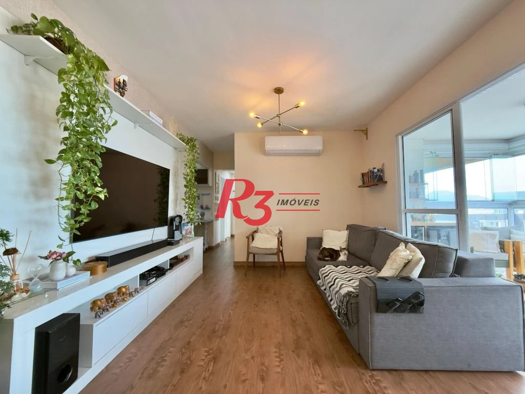 Apartamento com 3 dormitórios à venda, 111 m² por R$ 1.200.000,00 - Ponta da Praia - Santos/SP