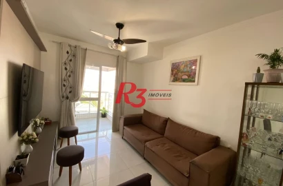 Apartamento com 2 dormitórios à venda, 72 m² por R$ 795.000,00 - Embaré - Santos/SP