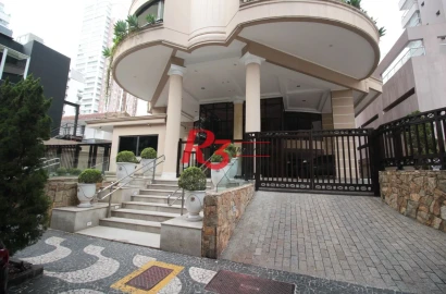 Cobertura com 4 suítes à venda na Vila Rica, 440 m² por R$ 8.000.000 - Santos/SP
