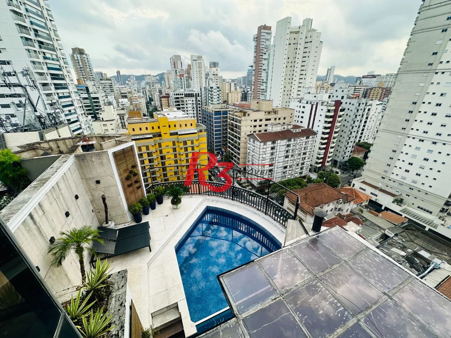 Cobertura com 4 suítes à venda na Vila Rica, 440 m² por R$ 8.000.000 - Santos/SP