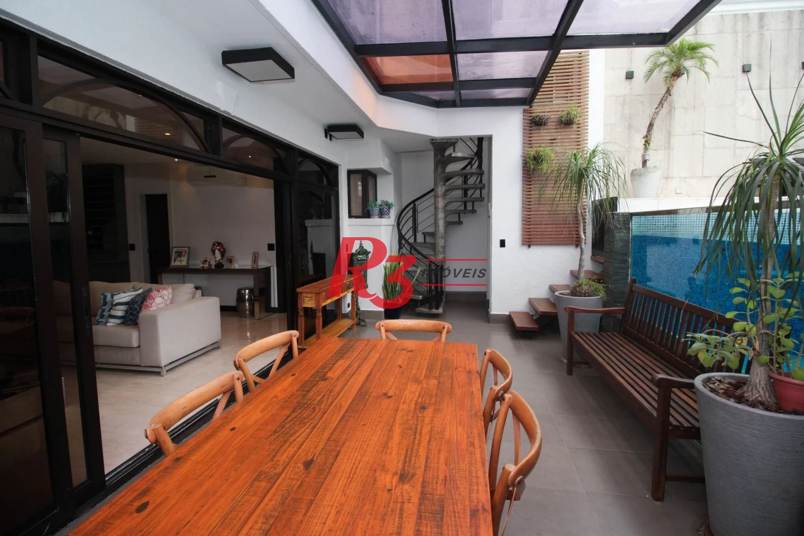 Cobertura com 4 suítes à venda na Vila Rica, 440 m² por R$ 8.000.000 - Santos/SP