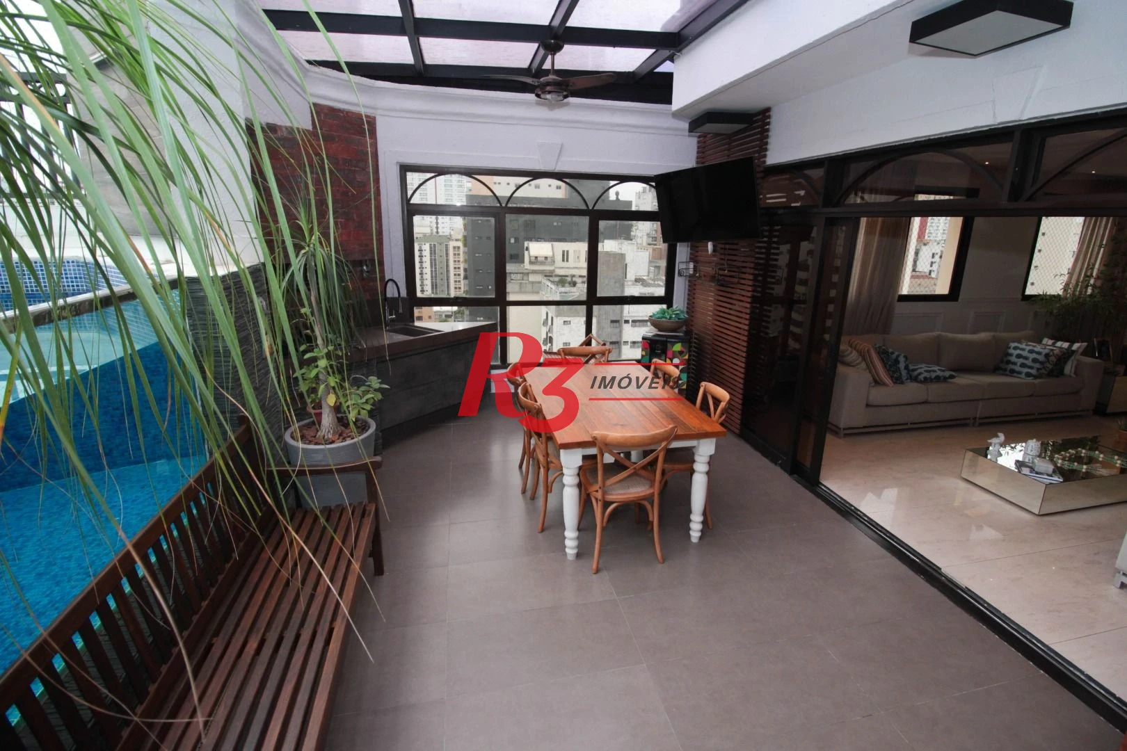 Cobertura com 4 suítes à venda na Vila Rica, 440 m² por R$ 8.000.000 - Santos/SP