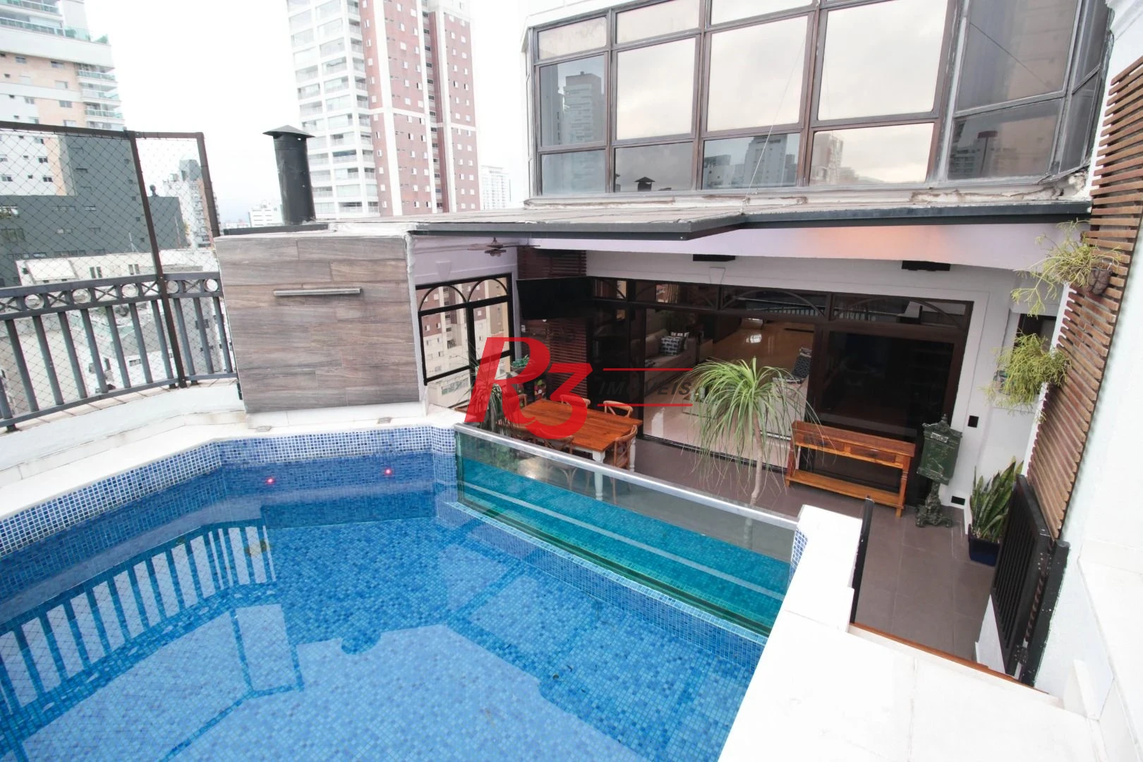 Cobertura com 4 suítes à venda na Vila Rica, 440 m² por R$ 8.000.000 - Santos/SP