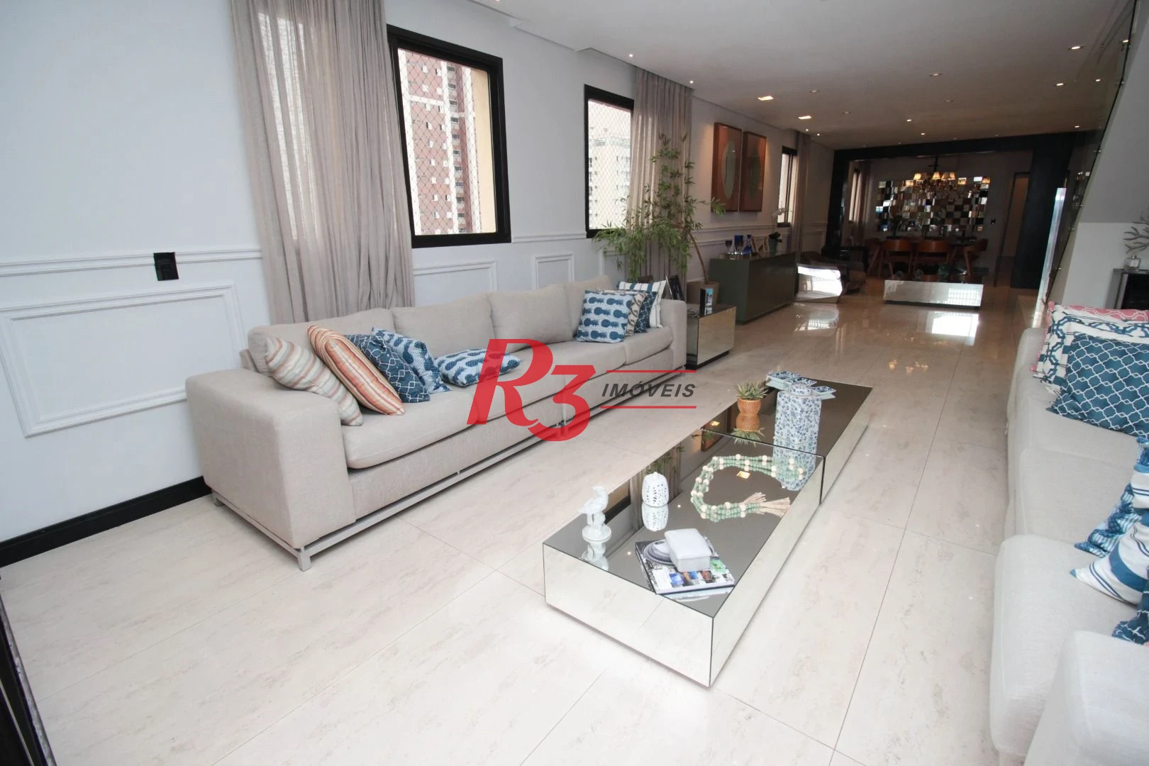 Cobertura com 4 suítes à venda na Vila Rica, 440 m² por R$ 8.000.000 - Santos/SP