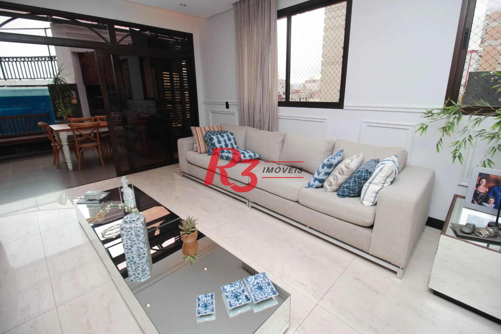 Cobertura com 4 suítes à venda na Vila Rica, 440 m² por R$ 8.000.000 - Santos/SP