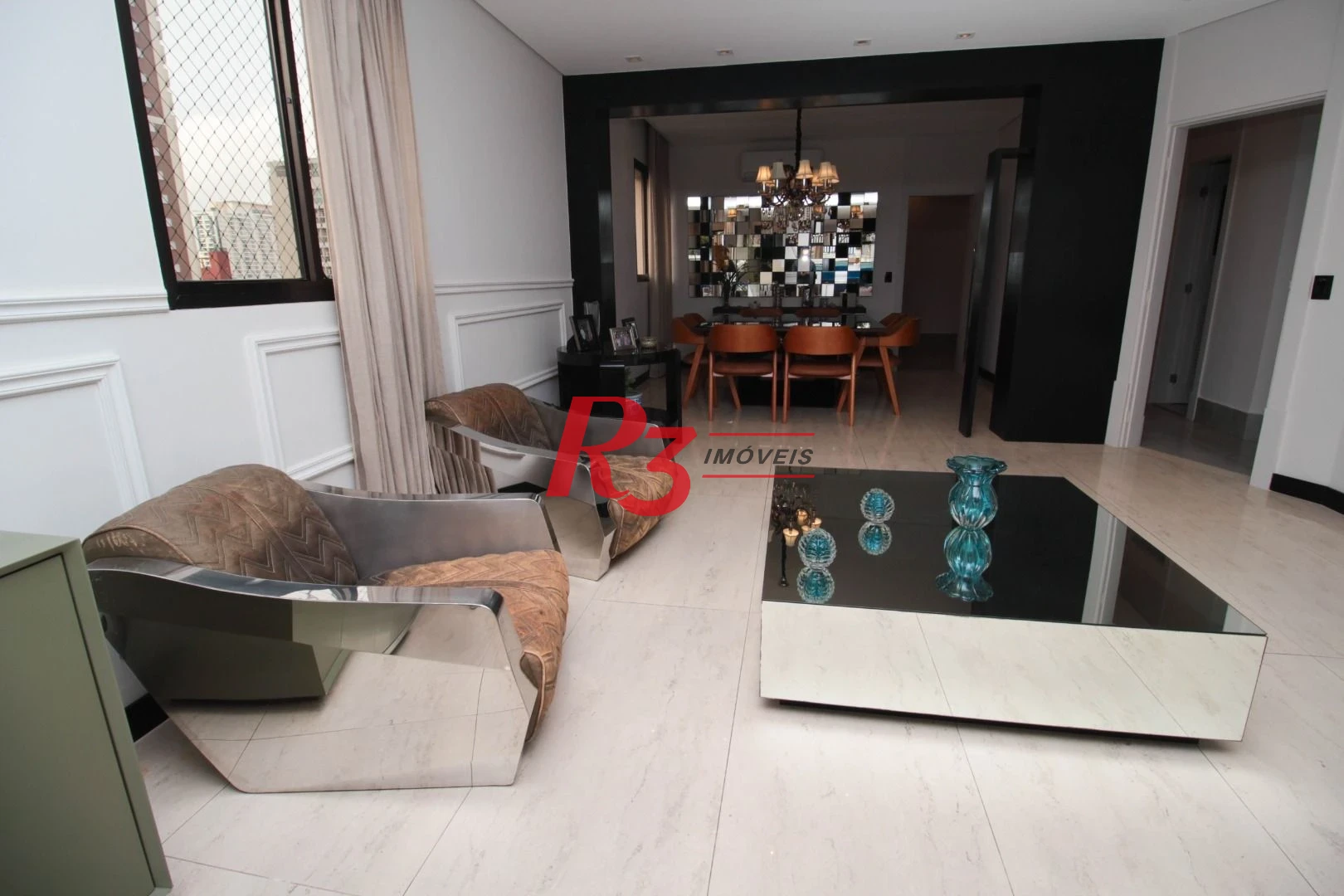 Cobertura com 4 suítes à venda na Vila Rica, 440 m² por R$ 8.000.000 - Santos/SP