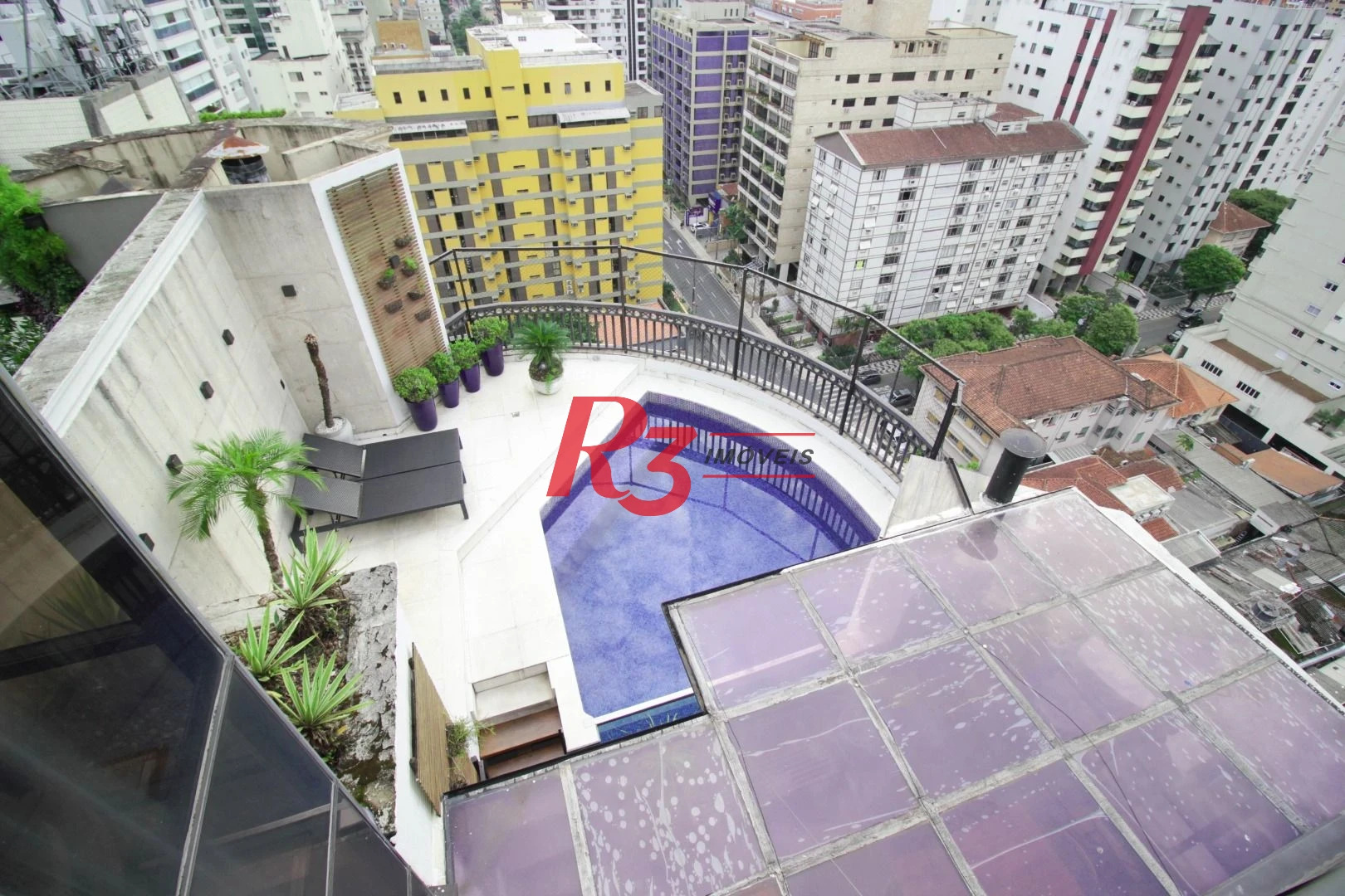 Cobertura com 4 suítes à venda na Vila Rica, 440 m² por R$ 8.000.000 - Santos/SP