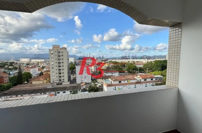 Apartamento com 3 dormitórios para alugar, 112 m² por R$ 4.250,00/mês - Embaré - Santos/SP