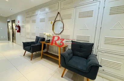 Studio com 1 dormitório à venda, 32 m² por R$ 295.000,00 - Embaré - Santos/SP