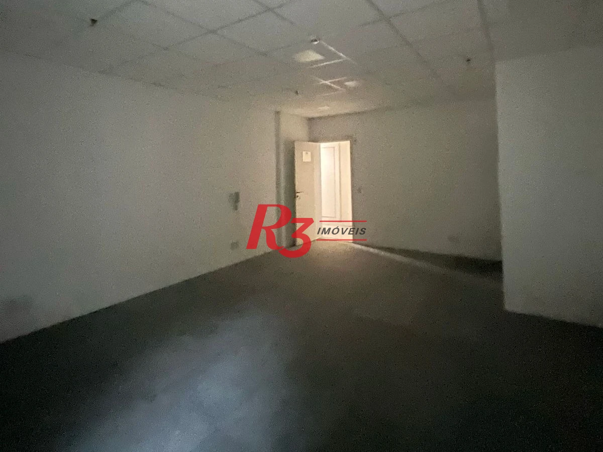 Sala para alugar, 43 m² por R$ 3.000,00/mês - Valongo - Santos/SP