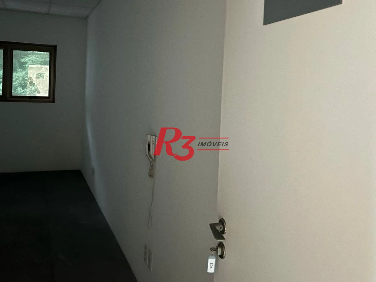 Sala para alugar, 43 m² por R$ 3.000,00/mês - Valongo - Santos/SP